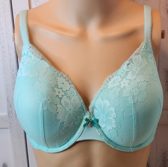 🏷 CLEARANCE! Victoria's Secret Body by Victoria Green Lace Bra - Picture 1 of 7
